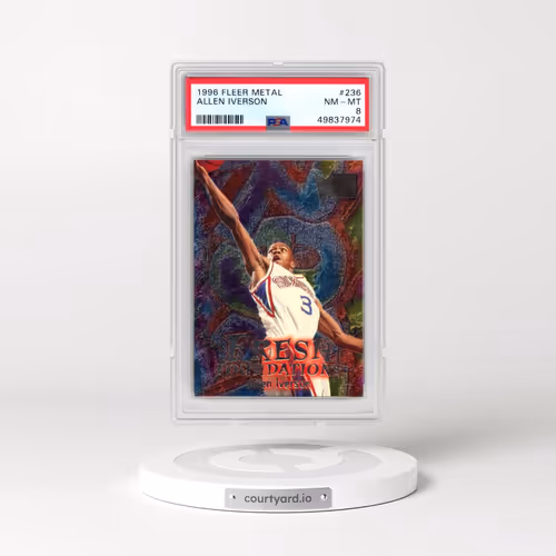 1996 Metal #236 Allen Iverson (PSA 8 NM-MT)