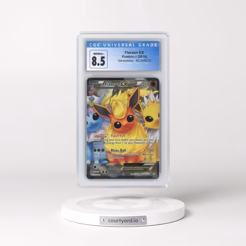 2016 Generations #RC28/RC32 Flareon EX - Radiant Collection Holo (CGC 8.5 NM-MT+)
