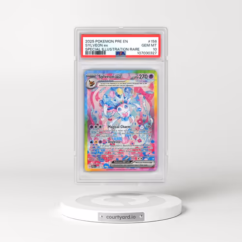 2025 Pokémon Pre EN-Prismatic Evolutions #156 Sylveon EX - Holo Special Illustration Rare (PSA 10 GEM MINT)