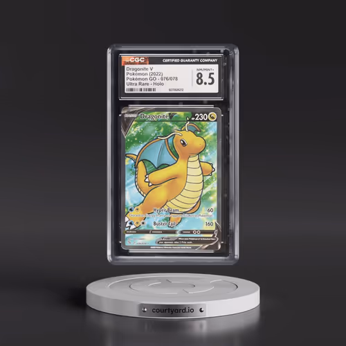 2022 Pokémon GO #076/078 Dragonite V - Ultra Rare Holo (CGC 8.5 NM-MT+)