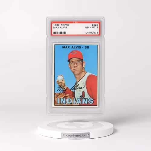 1967 Topps #520 Max Alvis (PSA 8 NM-MT)