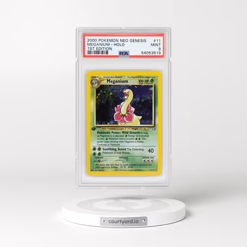2000 Neo Genesis #11 Meganium - 1st Edition Holo (PSA 9 MINT)