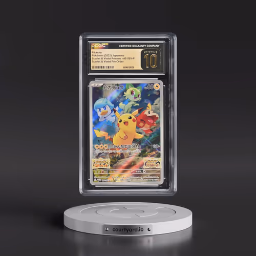 2022 Scarlet & Violet Promos #001/SV-P Pikachu - Scarlet & Violet Pre-Order (Holo) (CGC 10 PRIST