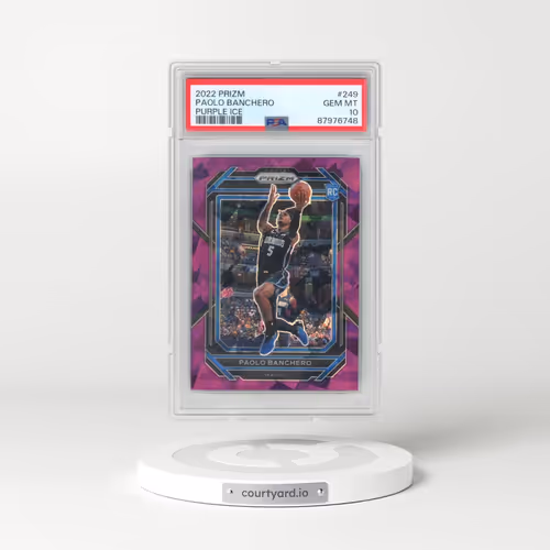 2022 Panini Prizm #249 Paolo Banchero - Purple Ice (PSA 10 GEM MINT)
