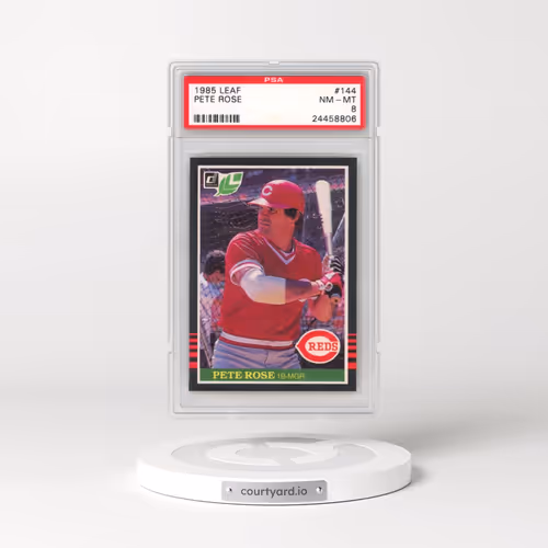 1985 Leaf #144 Pete Rose (PSA 8 NM-MT)