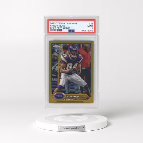 2023 Topps Composite #13 Randy Moss - Gold Refractor (PSA 9 MINT)