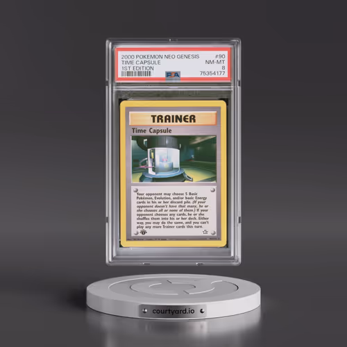 2000 Pokémon Neo Genesis #90 Time Capsule - 1st Edition (PSA 8 NM-MT)