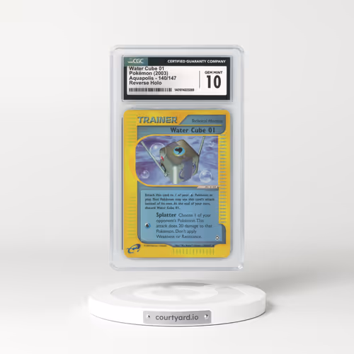 2003 Aquapolis #140 Water Cube 01 - Holo e-Card Symbol (CGC 10 GEM MINT)