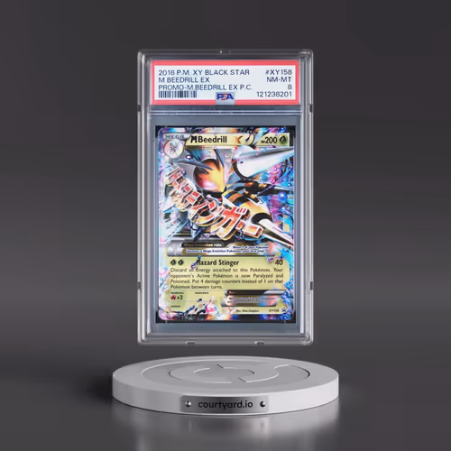 2016 Pokémon XY Black Star Promo #XY158 M Beedrill EX - Holo Mega Beedrill EX Premium Collection (PS
