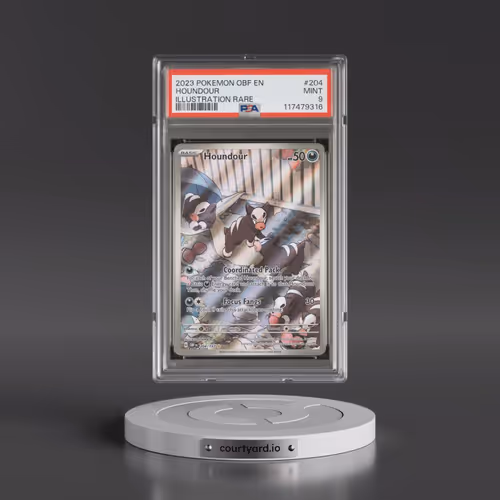 2023 Pokémon Obf EN-Obsidian Flames #204 Houndour - Illustration Rare (PSA 9 MINT)