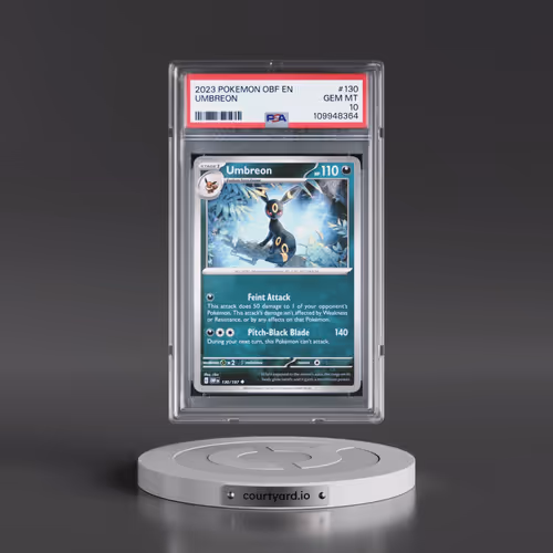 2023 Pokémon Obf EN-Obsidian Flames #130 Umbreon (PSA 10 GEM MINT)