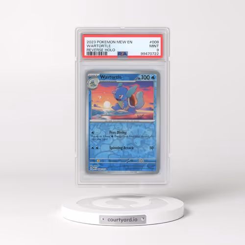 2023 Pokémon Mew EN-151 #008 Wartortle - Reverse Holo (PSA 9 MINT)
