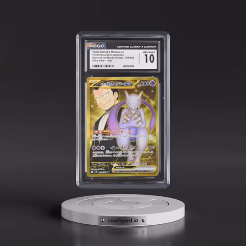 2025 Glory of the Rocket Gang - sv10 #130/098 Team Rocket's Mewtwo ex - Ultra Rare Holo (CGC 10 GEM