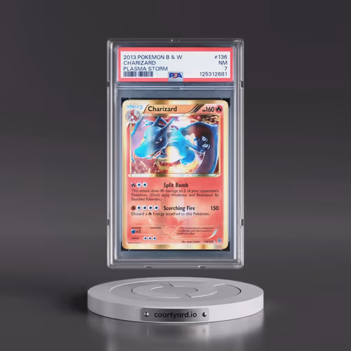 2013 Pokémon Black & White Plasma Storm #136 Charizard (PSA 7 NM)