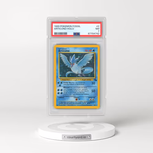 1999 Pokémon Fossil #2 Articuno - Holo (PSA 7 NM)