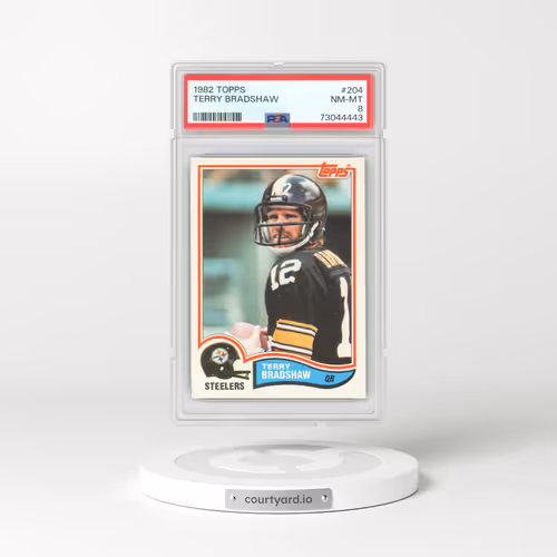 1982 Topps #204 Terry Bradshaw (PSA 8 NM-MT)