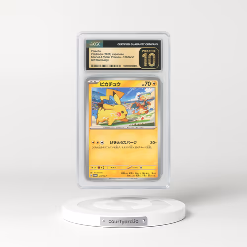 2022 Japanese Scarlet & Violet Promos #120/SV-P Pikachu (CGC 10 PRISTINE)