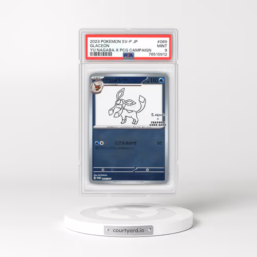 2022 Japanese Scarlet & Violet Promos #069 Glaceon - YU NAGABA Pokémon Center Campaign (PSA 9 MINT)