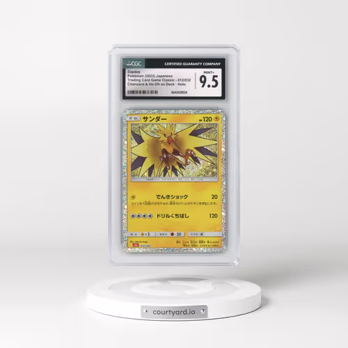2023 Trading Card Game Classic - CLF, CLL, CLK #012/032 Zapdos - Holo Charizard & Ho-Oh ex Deck - CLL (CGC 9.5 MINT+)