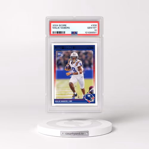 2024 Panini Score #306 Malik Nabers (PSA 10 GEM MINT)