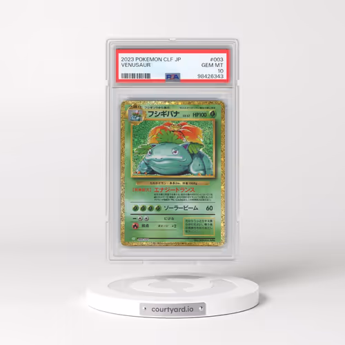2023 Pokémon Clf-Trading Card Game Classic Venusaur & Lugia EX Deck #003 Venusaur (PSA 10 GEM MINT)