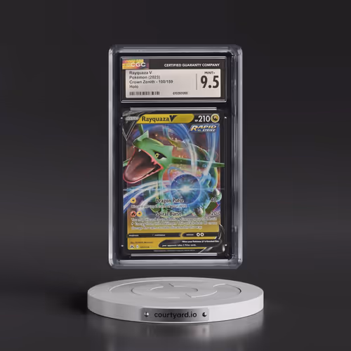 2023 Crown Zenith #100/159 Rayquaza V - Holo (CGC 9.5 MINT+)
