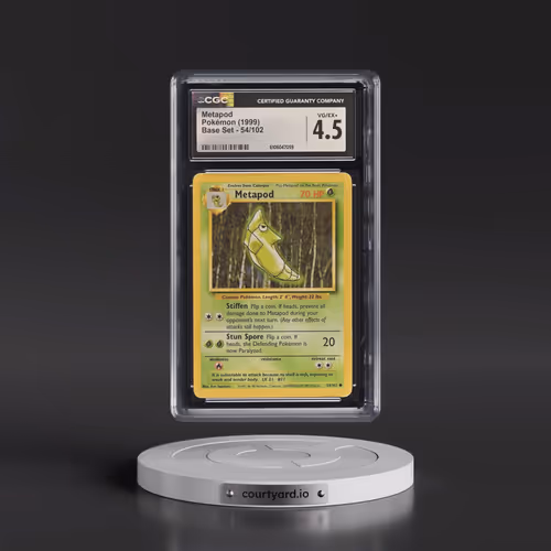 1999 Base Set #54/102 Metapod (CGC 4.5 VG-EX+)