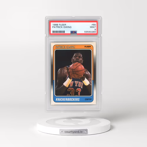 1988 Fleer #80 Patrick Ewing (PSA 9 MINT)