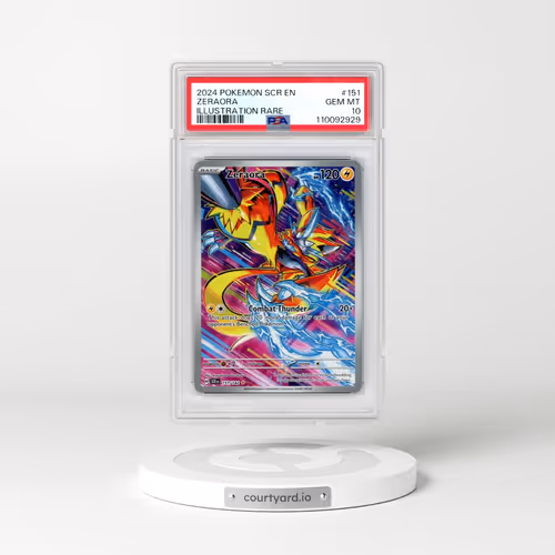 2024 Pokémon Scr EN-Stellar Crown #151 Zeraora - Illustration Rare (PSA 10 GEM MINT)