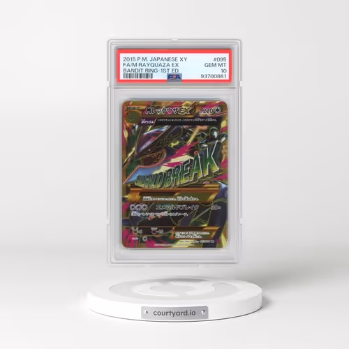 2015 Pokémon XY Bandit Ring #095 M Rayquaza EX - 1st Edition Holo Full Art (PSA 10 GEM MINT)