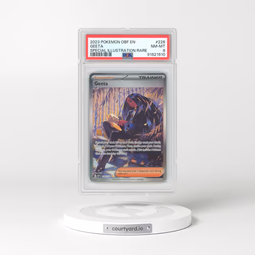 2023 Obsidian Flames #226 Geeta - Full Art Holo (PSA 8 NM-MT)