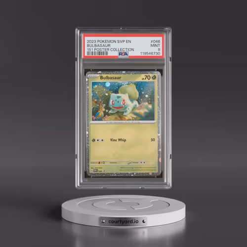 2023 Pokémon Svp EN-SV Black Star Promo #046 Bulbasaur - 151 Poster Collection (PSA 9 MINT)