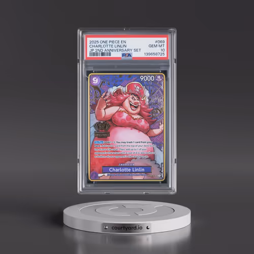 2025 One Piece Japanese 2nd Anniversary Set #069 Charlotte Linlin (PSA 10 GEM MINT)
