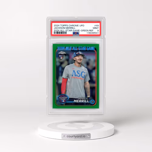 2024 Topps Chrome Update 2024 All-Star Game Chrome #49 Jackson Merrill - Green Refractor (PSA 9 MINT)