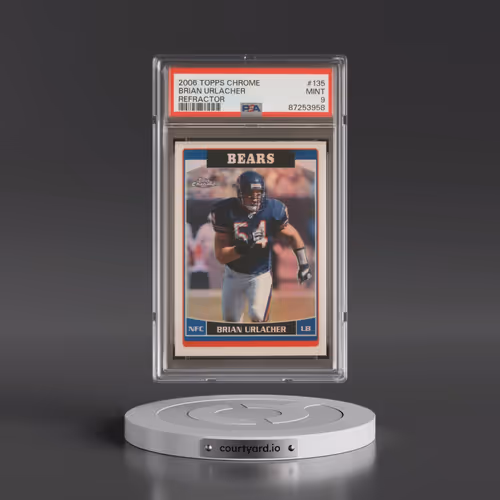 2006 Topps Chrome #135 Brian Urlacher - Refractor (PSA 9 MINT)