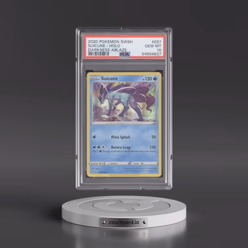 2020 Pokémon Sword & Shield Darkness Ablaze #037 Suicune - Holo (PSA 10 GEM MINT)