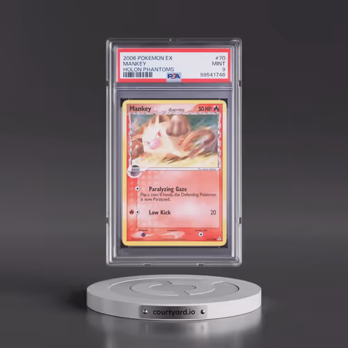 2006 Pokémon EX Holon Phantoms #70 Mankey (PSA 9 MINT)