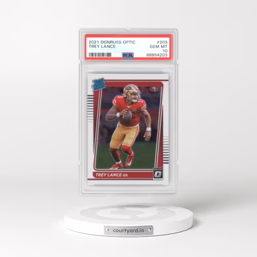 2021 Panini Donruss Optic #203 Trey Lance (PSA 10 GEM MINT)