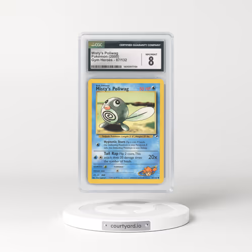 2000 Gym Heroes #87 Misty's Poliwag (CGC 8 NM-MT)