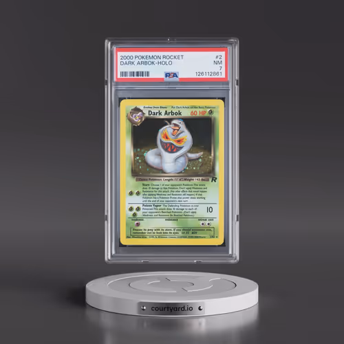 2000 Pokémon Rocket #2 Dark Arbok - Holo (PSA 7 NM)