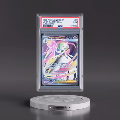 2025 Pokémon Meg EN-Mega Evolution #159 Mega Gardevoir EX - Holo Ultra Rare (PSA 9 MINT)