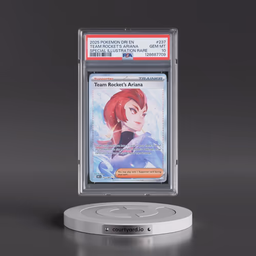2025 Pokémon Dri EN-Destined Rivals #237 Team Rocket's Ariana - Special Illustration Rare (PSA 10 GE