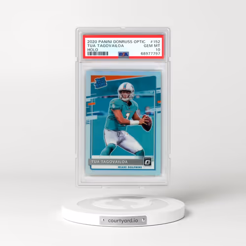 2020 Panini Donruss Optic #152 Tua Tagovailoa - Holo (PSA 10 GEM MINT)