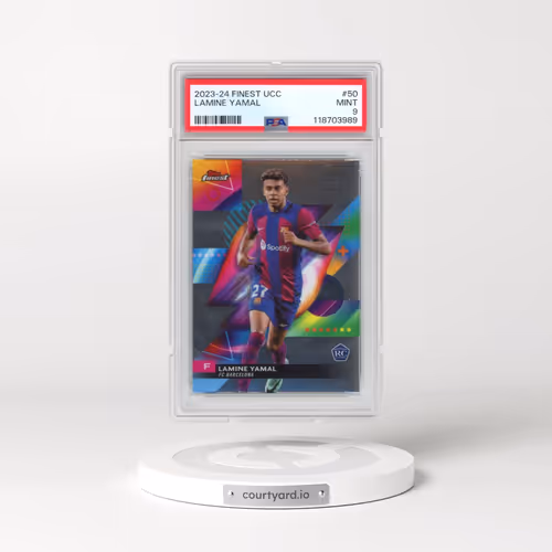2023-24 Topps Finest UEFA Club Competitions #50 Lamine Yamal (PSA 9 MINT)