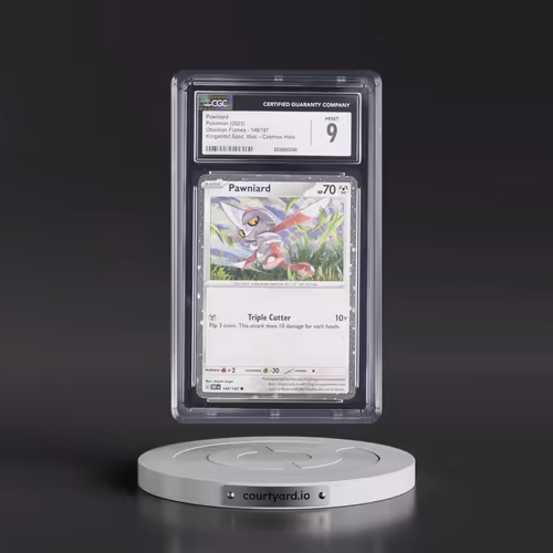 2024 Pokémon Obf EN-Obsidian Flames #148 Pawniard - Shrouded Fable Illustration Collection (CGC 9 MI
