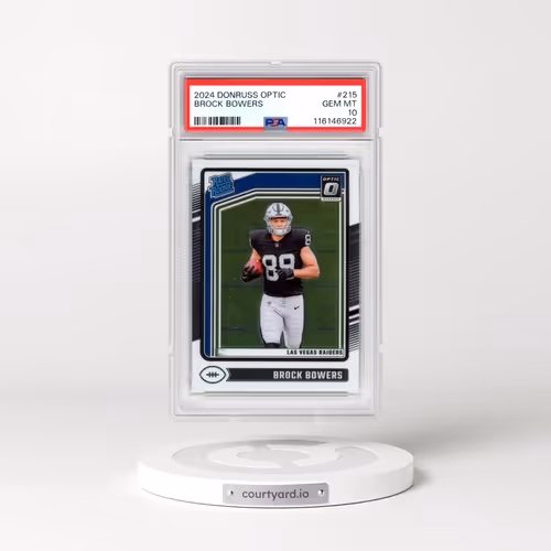 2024 Panini Donruss Optic #215 Brock Bowers (PSA 10 GEM MINT)