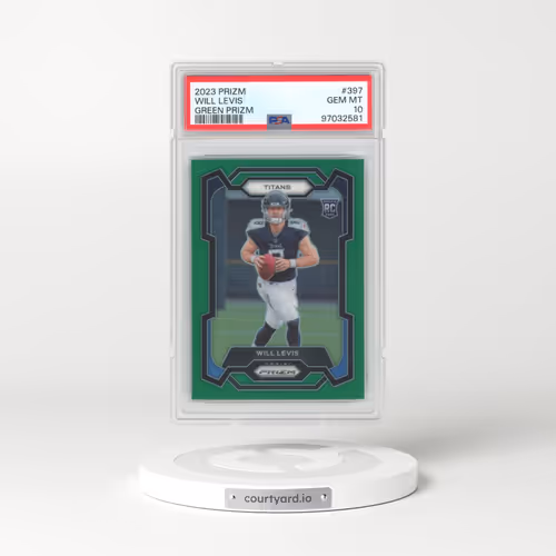 2023 Panini Prizm #397 Will Levis - Green Prizm (PSA 10 GEM MINT)
