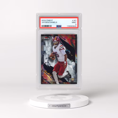 2024 Topps Finest #167 Jayden Daniels (PSA 9 MINT)
