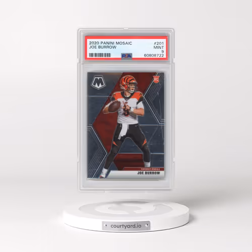 2020 Panini Mosaic #201 Joe Burrow (PSA 9 MINT)