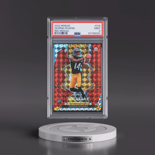 2022 Panini Mosaic #318 George Pickens - Red Mosaic (PSA 9 MINT)